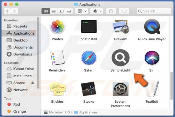 SampleLight Adware (Mac)