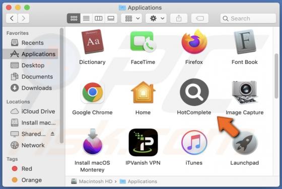 HotComplete Adware (Mac)