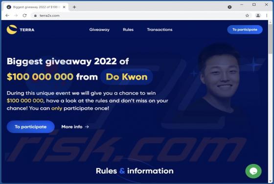 LUNA Giveaway Scam