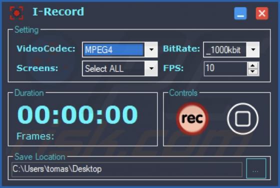 I-Record Unwanted Application