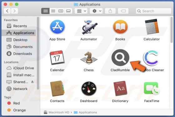 CladRumble Adware (Mac)