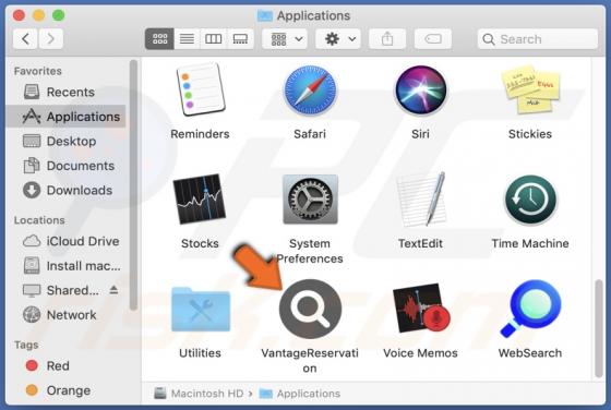 VantageReservation Adware (Mac)