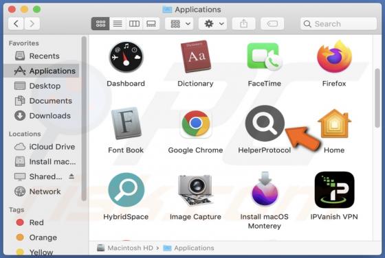 HelperProtocol Adware (Mac)