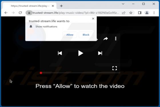 Trusted-stream.life Ads