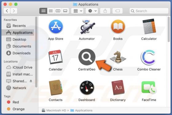 CentralGeo Adware (Mac)