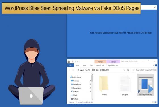 WordPress Sites Seen Spreading Malware via Fake DDoS Pages