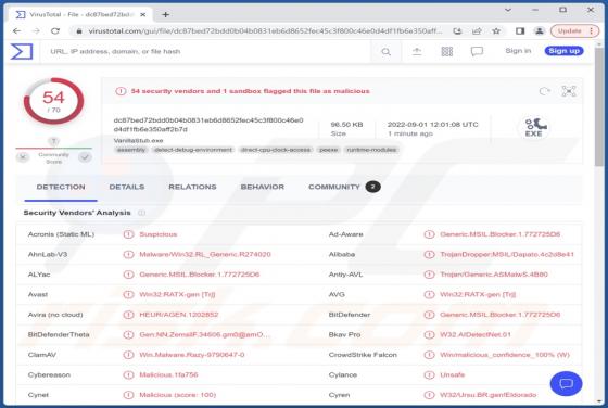 VanillaRAT Malware