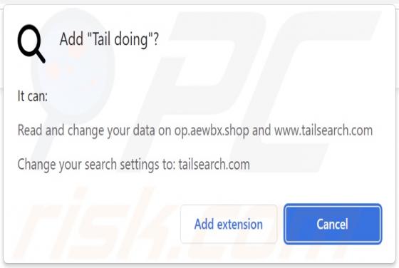 Tail doing Browser Hijacker