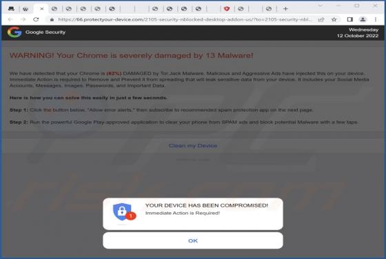 Protectyour-device.com Ads