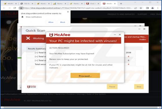 Stayundercontrol.online Ads