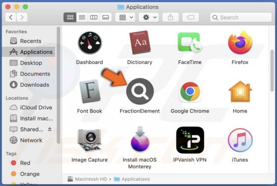 FractionElement Adware (Mac)