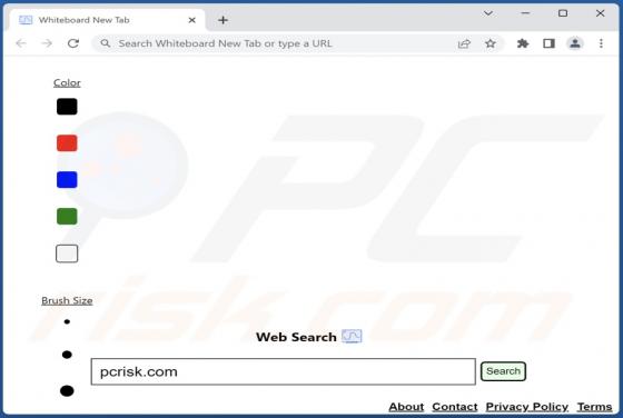 Whiteboard New Tab Browser Hijacker