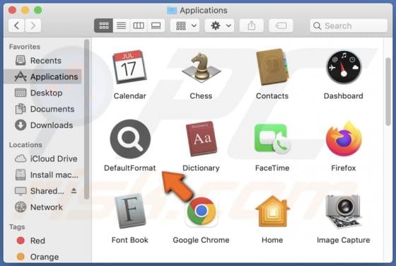 DefaultFormat Adware (Mac)