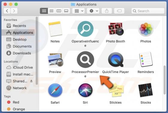 ProcessorPremiere Adware (Mac)