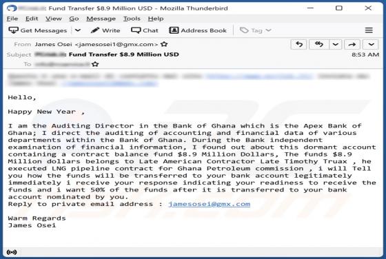 Dormant Account Email Scam