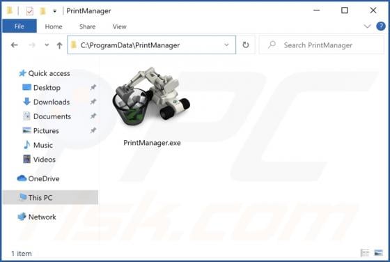 PrintManager Malware