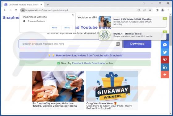 Snapinsta.io Ads