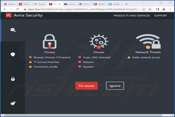 Avira Security POP-UP Scam