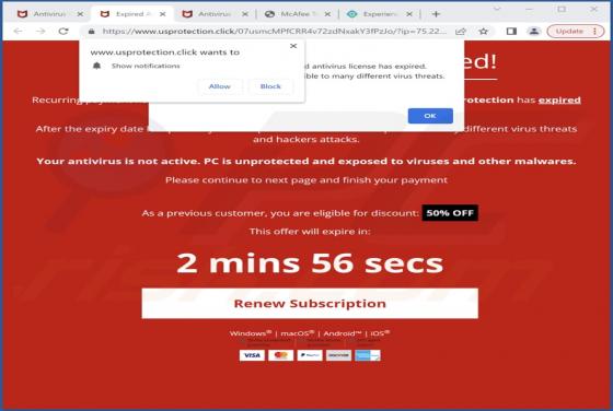 Usprotection.click Ads