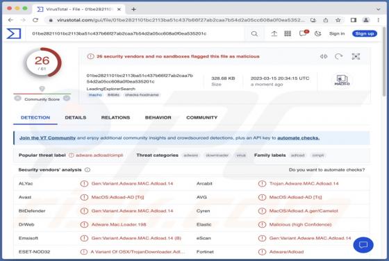LeadingExplorerSearch Adware (Mac)
