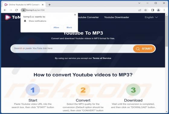 Tomp3.cc Ads