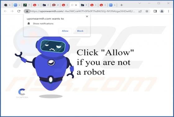 Uponwarmth.com Ads