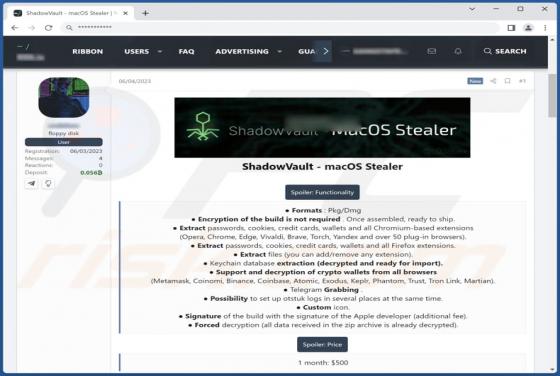 ShadowVault Stealer (Mac)
