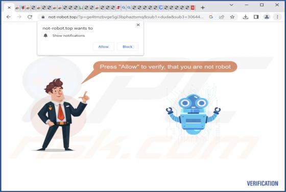 Not-robot.top Ads