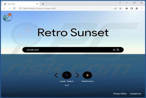 Retro Sunset Browser Hijacker