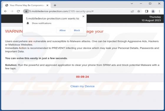 Mobiledevice-protection.com Ads