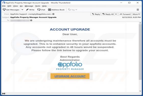 AppFolio Email Scam