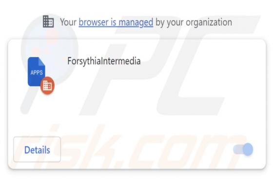 ForsythiaIntermedia Malicious Extension
