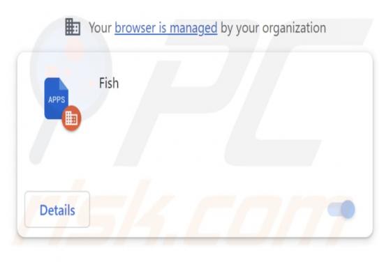 Fish Malicious Extension