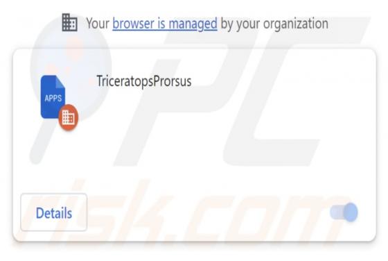 TriceratopsProrsus Malicious Extension