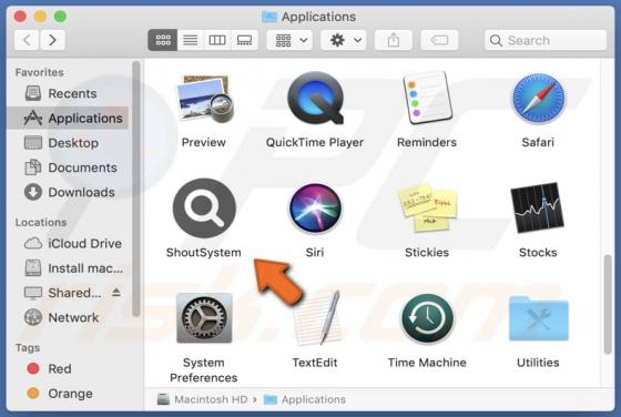 ShoutSystem Adware (Mac)
