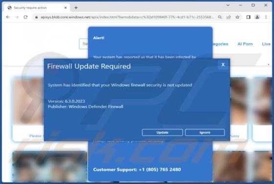 Firewall Update Required POP-UP Scam
