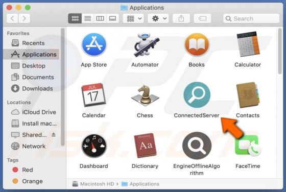 ConnectedServer Adware (Mac)
