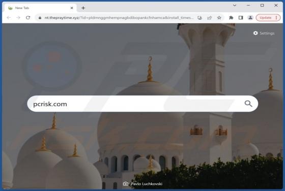 The Pray Time Browser Hijacker