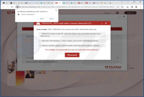 Protectyourdesktop.click Ads