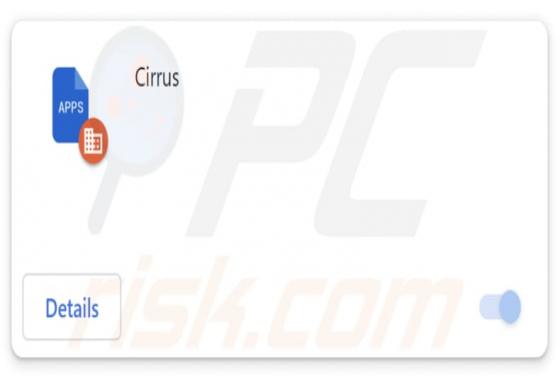 Cirrus Malicious Extension