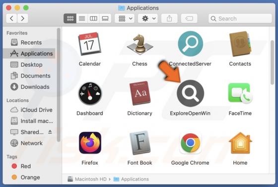ExploreOpenWin Adware (Mac)