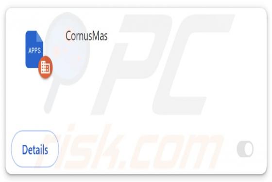 CornusMas Malicious Extension