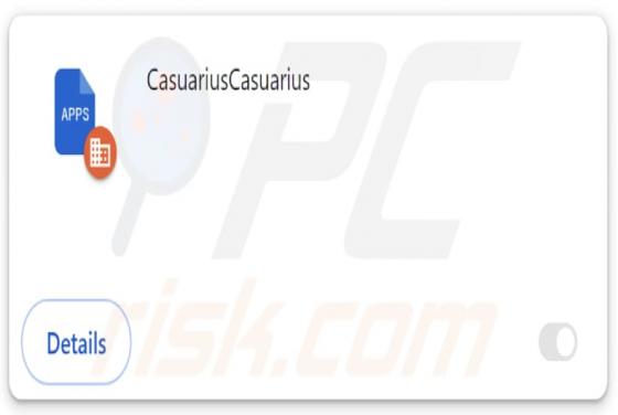 CasuariusCasuarius Malicious Extension