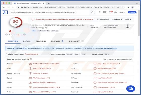 Isoindazole.app Adware (Mac)