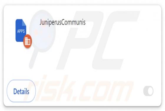 JuniperusCommunis Malicious Extension