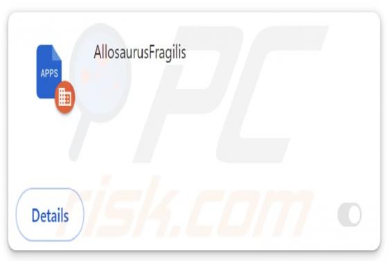 AllosaurusFragilis Malicious Extension