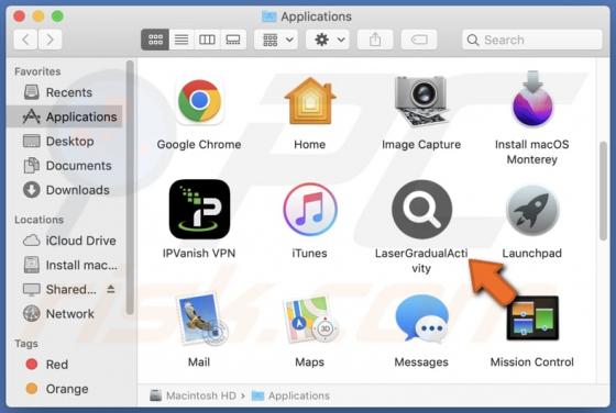 LaserGradualActivity Adware (Mac)