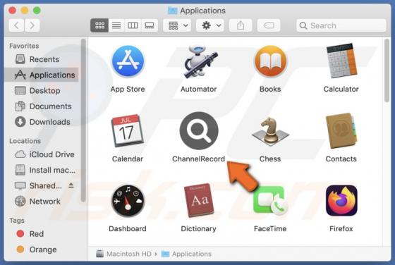 ChannelRecord Adware (Mac)
