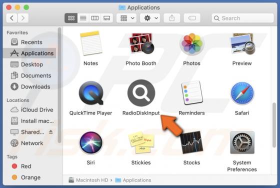 RadioDiskInput Adware (Mac)