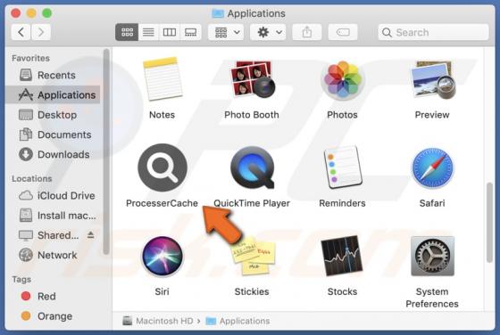 ProcesserCache Adware (Mac)
